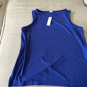 NWT Chicos size 3 blue side slit tank